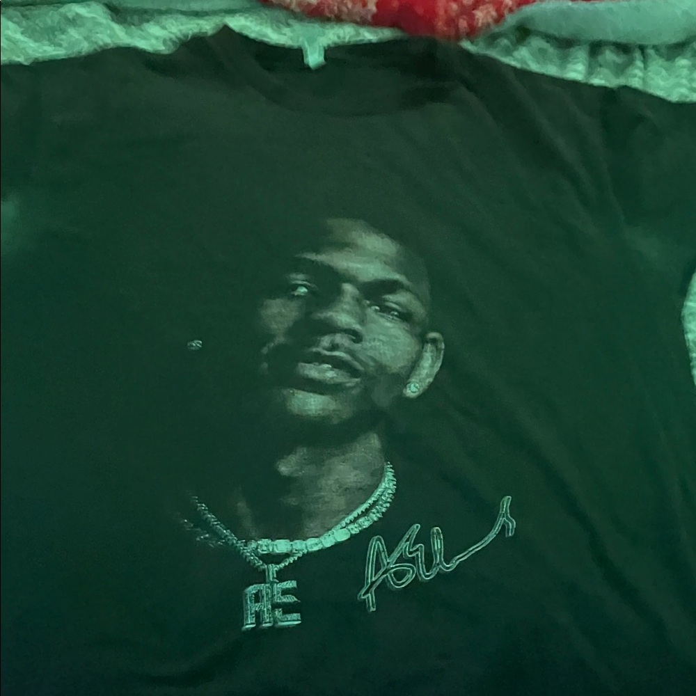 Black Graphic Men's Shirt Anthony Edwards